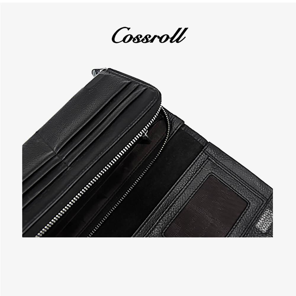 Clutch Long Wallets Zipper Leather Purse Wholesale Supplier - cossroll.leather