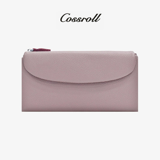 Soft Leather Wallet Zipper Card Slots and Coin Purse - cossroll.leather