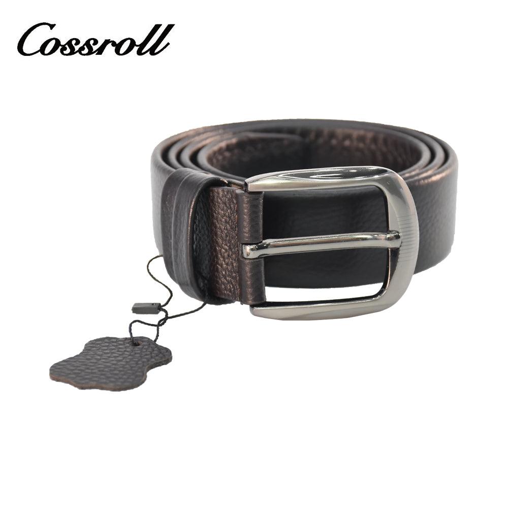 Classic Men's Leather Belt In Black Wholesale Manufacturer