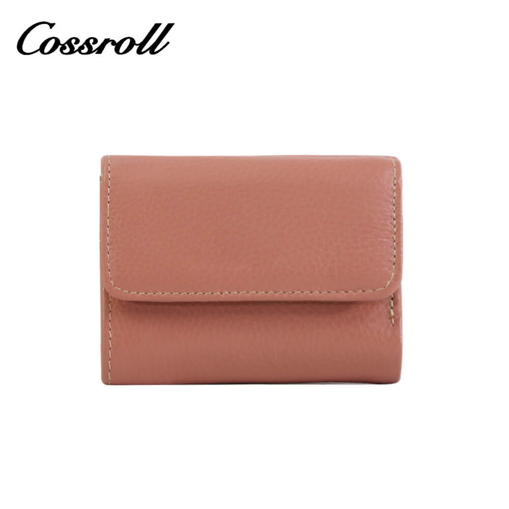 Cossroll Unisex Leather Bifold Short Wallets Wholesale Manufacturer