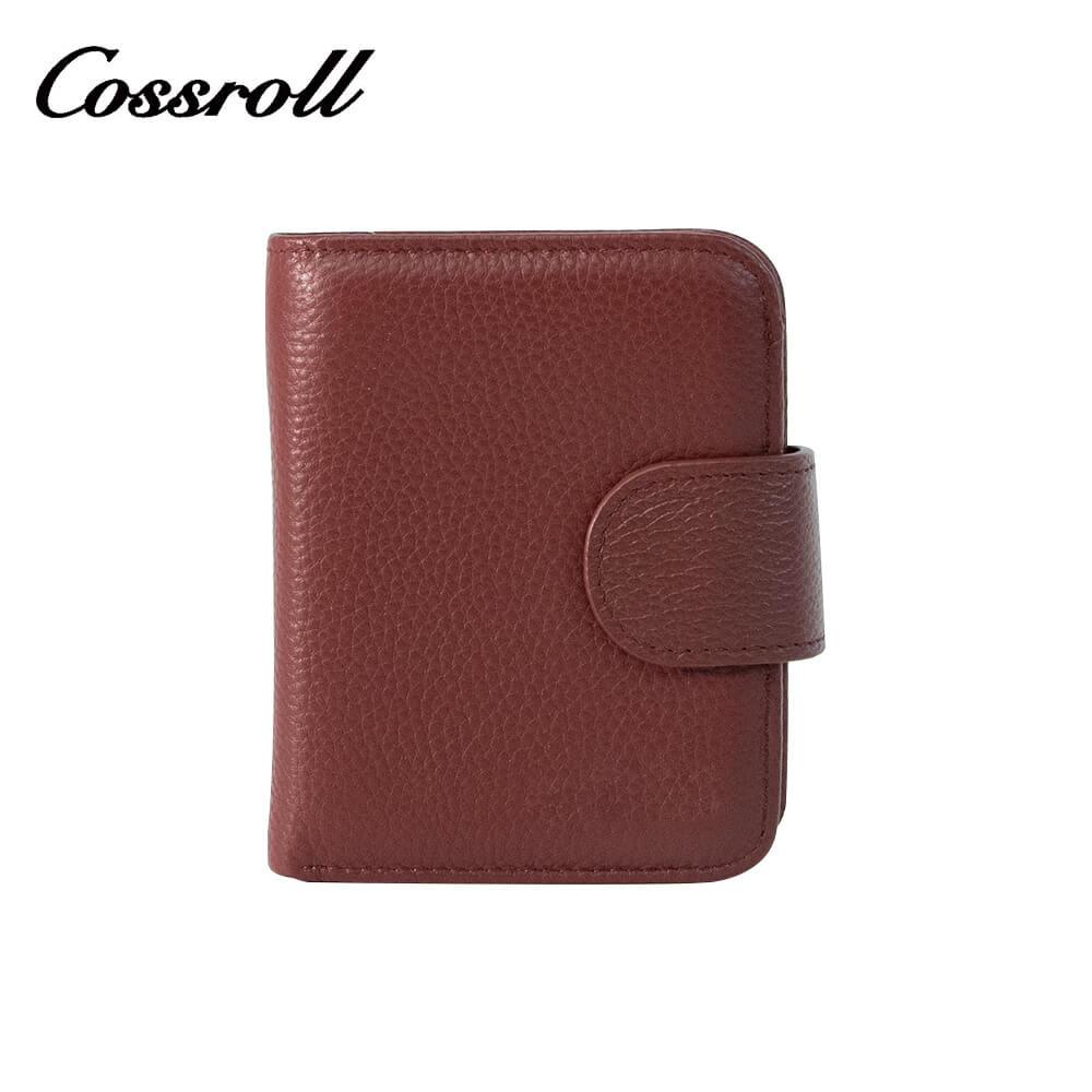 Cossroll Leather Cowhide Leather Bifold Short Wallets Wholesale