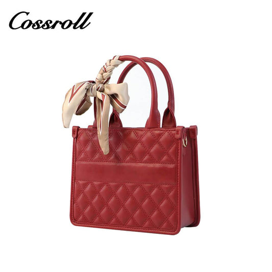 Rhombus Leather Handbag Crossbody Bag