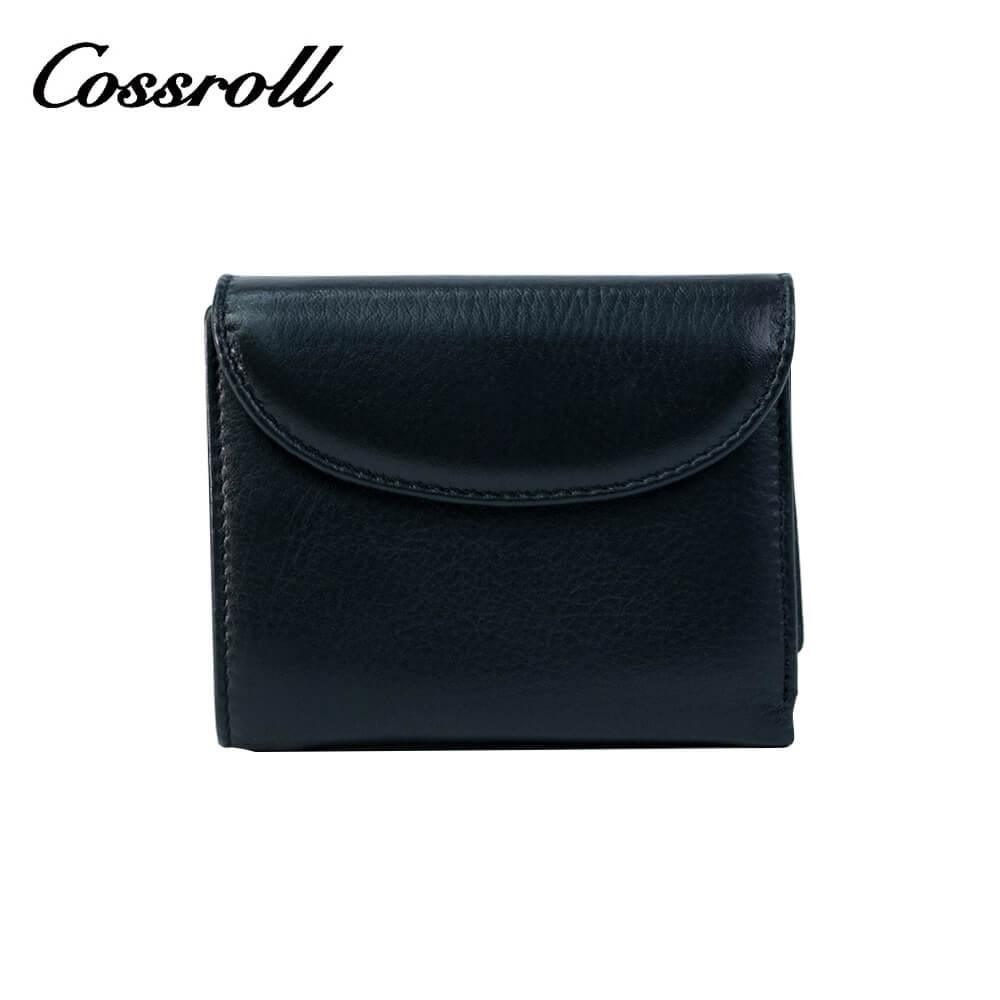 Genuine Cowhide Leather Bifold Short Wallets