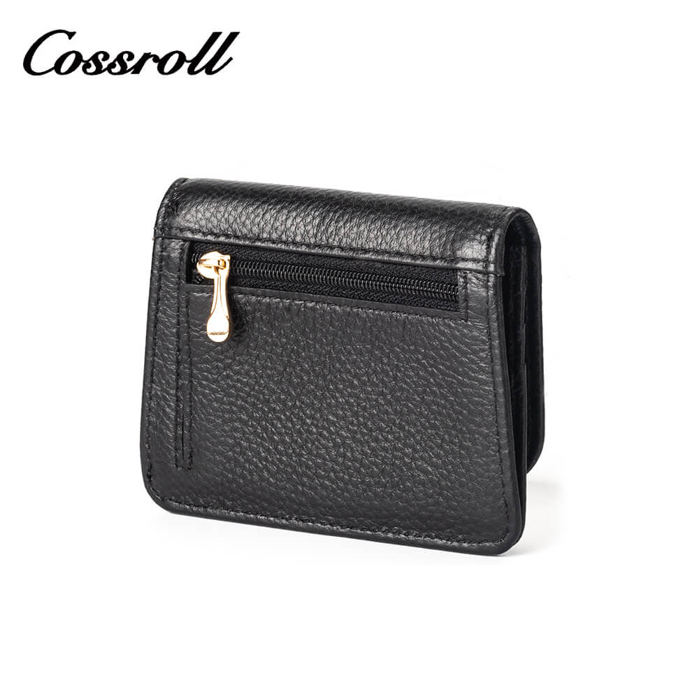 Mini Lychee Cowhide Leather Wallet Manufacturer