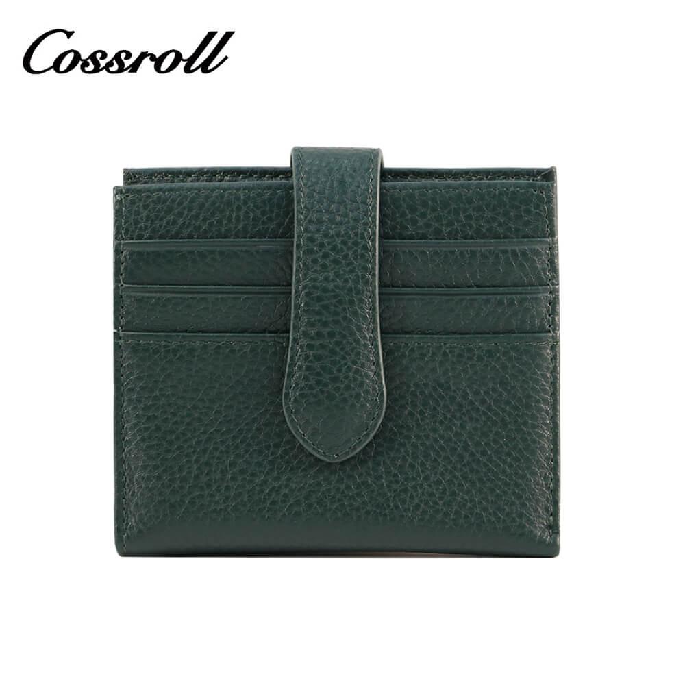 Cossroll Bifold Genuine Leather Short Card Wallets Wholesale