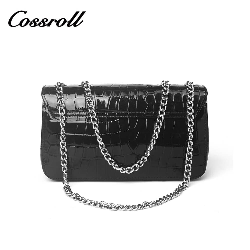 Cossroll Patent Real Leather Crossbody Handbag Manufacturer
