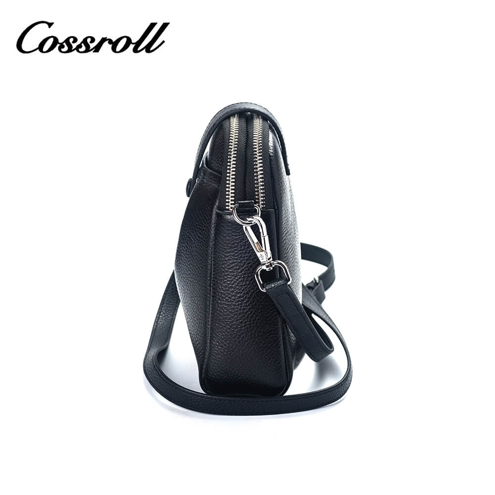 Cossroll Cowhide Leather Crossbody Phone Messenger Bag Manufacturer