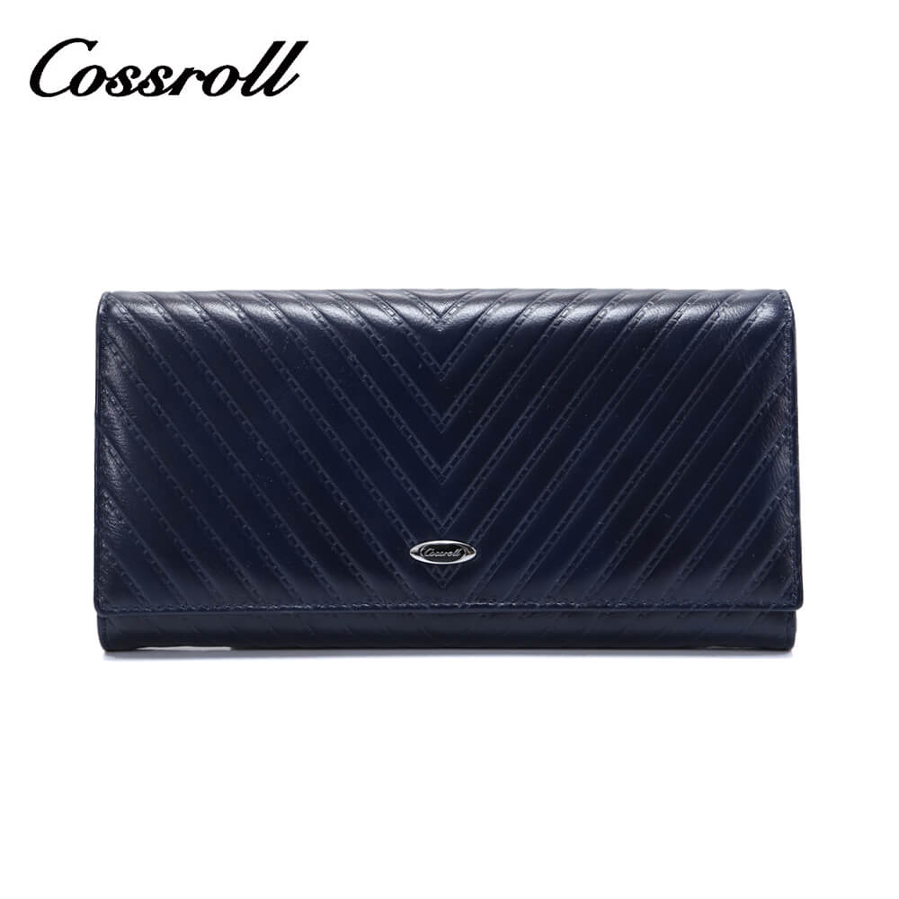 Cossroll Embossed Texture Genuine Leather Wallets Manufacturer