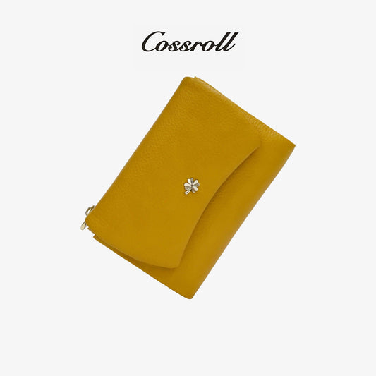 Ladies Leather Bifold Short Wallet