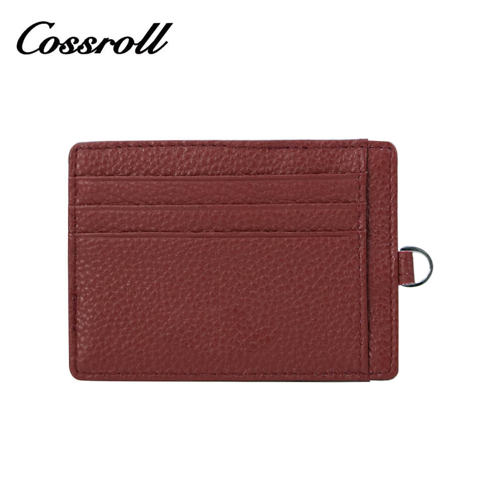 Unisex Leather Mini Card Holder