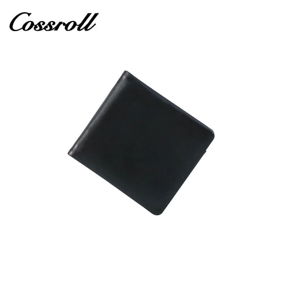 Mens Bifold Cowhide Leather Wallets Manufacturer Wholesaler Cossroll