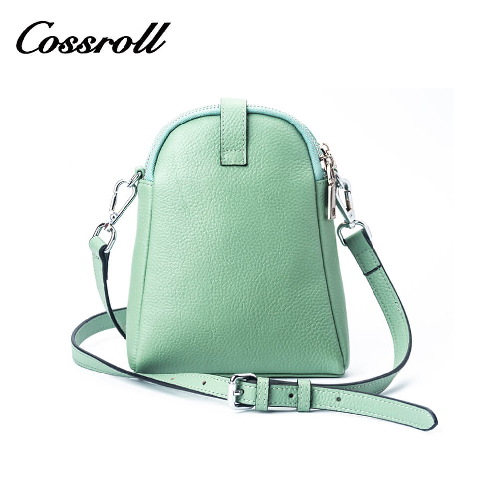 Cossroll Cowhide Leather Crossbody Phone Messenger Bag Manufacturer