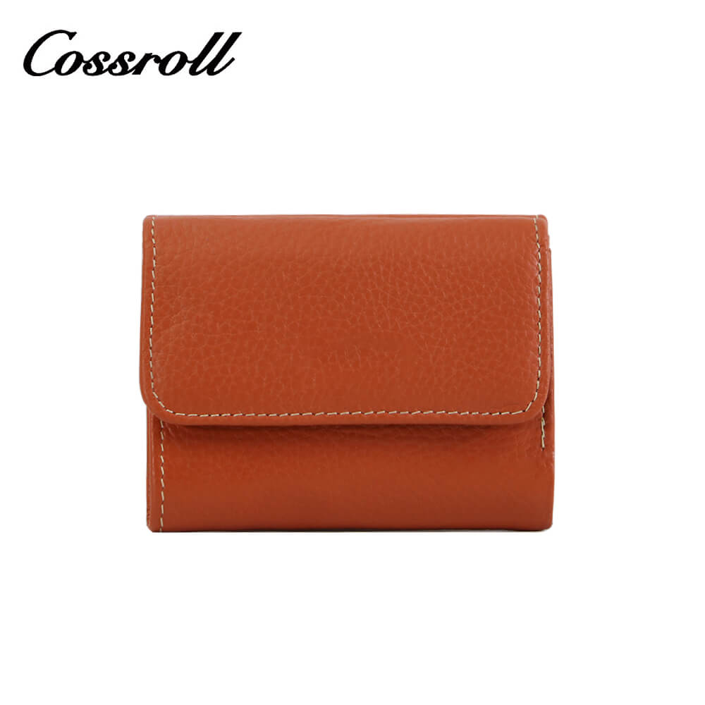 Cossroll Unisex Leather Bifold Short Wallets Wholesale Manufacturer