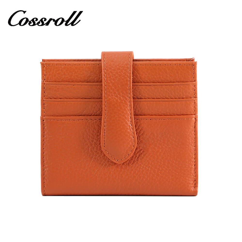 Cossroll Bifold Genuine Leather Short Card Wallets Wholesale
