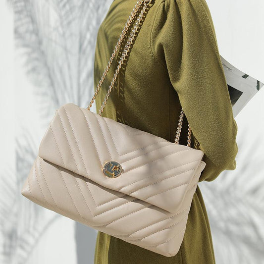 Large Fashion Leather Purse Crossbody Bag - cossroll.leather