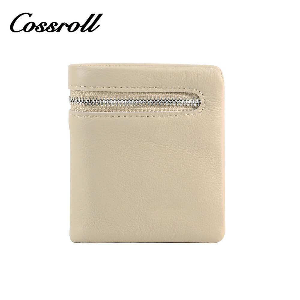 Genuine Cowhide Leather Bifold Short Wallets
