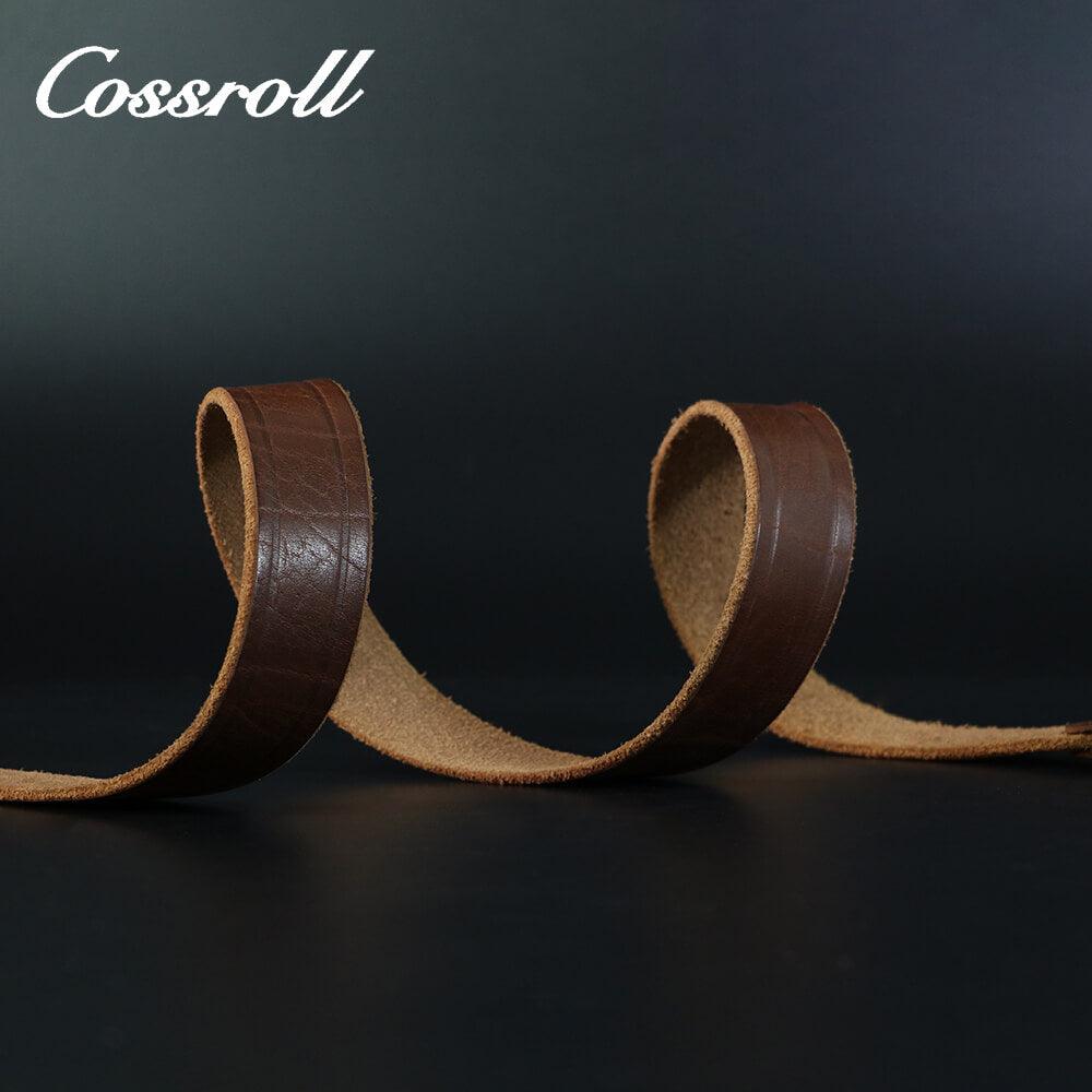Cossroll Full Grain Cowhide Leather Belt For Men Wholesale Manufacturer