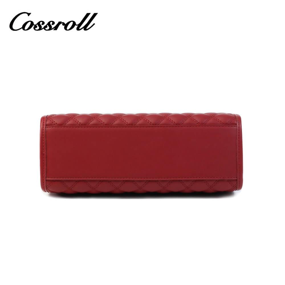 Rhombus Leather Handbag Crossbody Bag