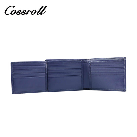 Trifold Cowhide Leather Wallets For Men Wholesale