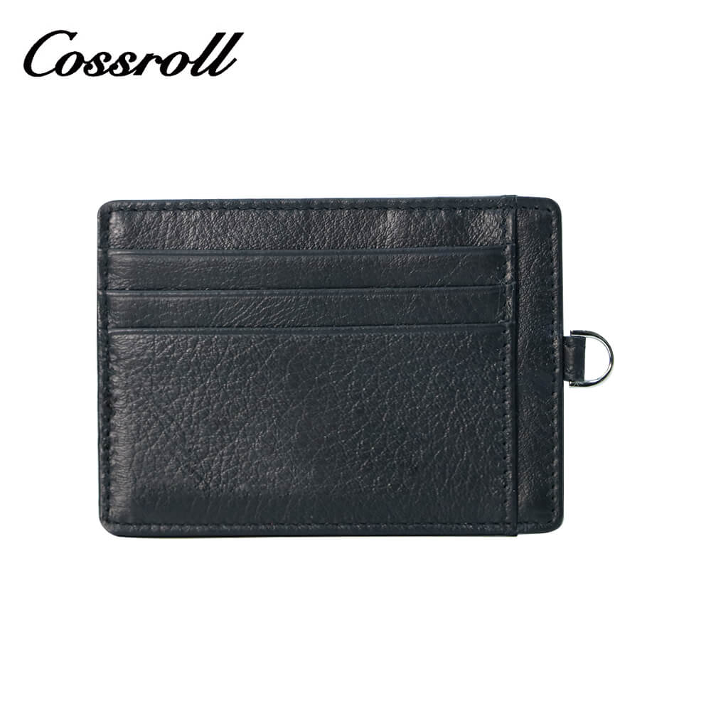 Unisex Leather Mini Card Holder