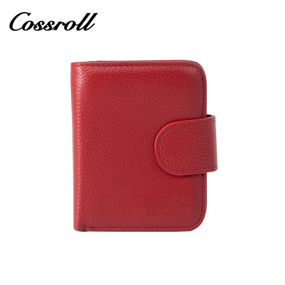 Cossroll Leather Cowhide Leather Bifold Short Wallets Wholesale