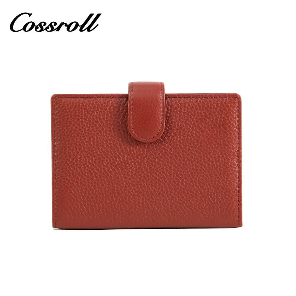 Bifold Genuine Leather Short Card Wallet