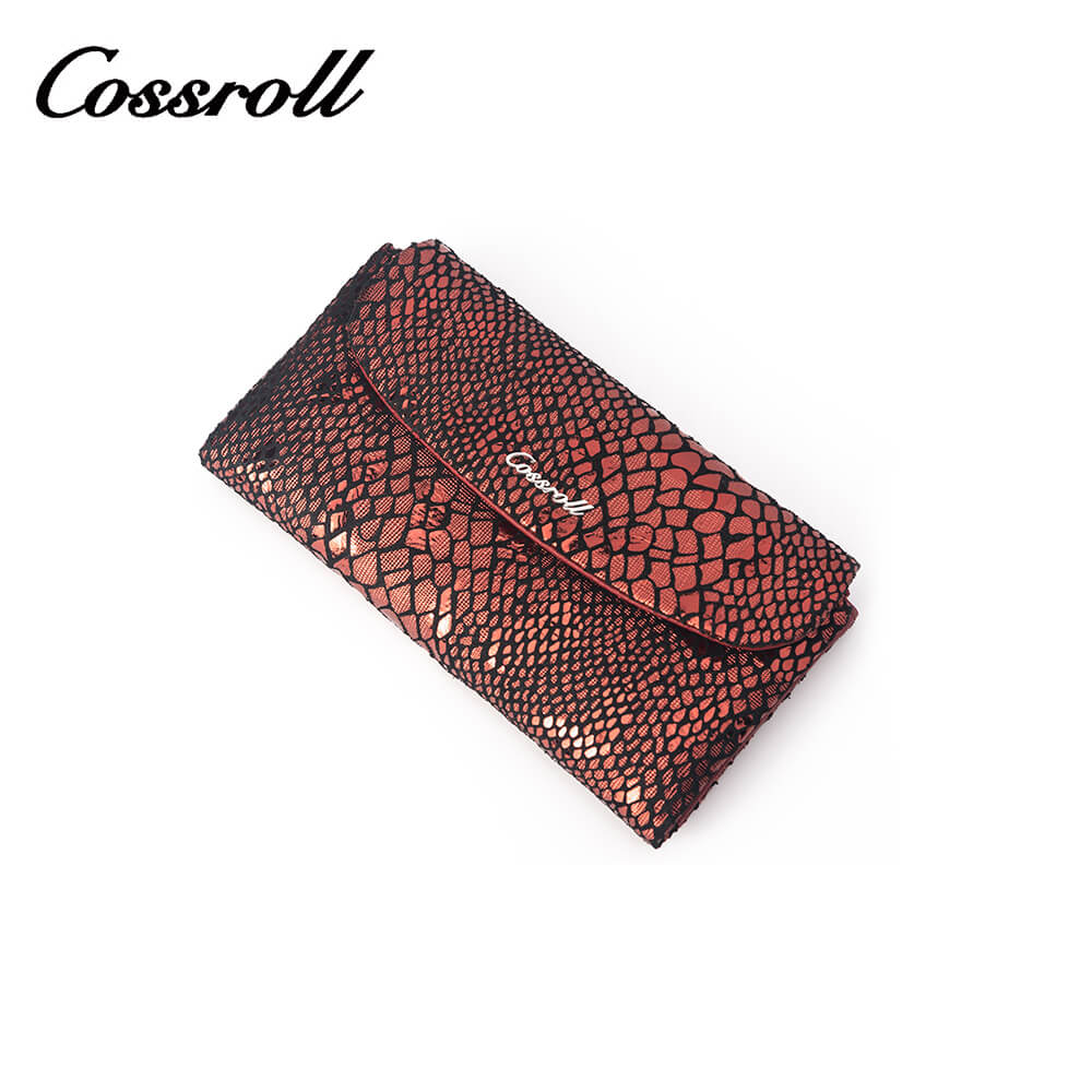 Cossroll Envelope Trifold Cowhide Leather Wallets Manufacturer