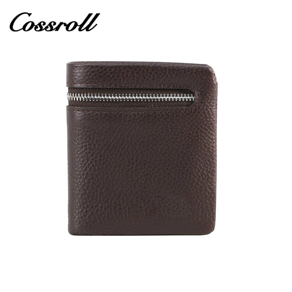 Genuine Cowhide Leather Bifold Short Wallets