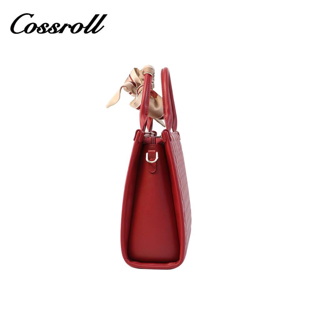 Rhombus Leather Handbag Crossbody Bag