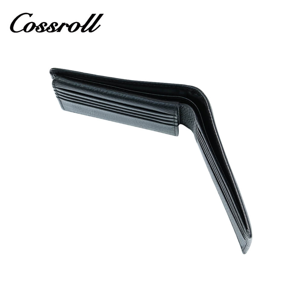 Lychee Leather Bifold Short Wallets For Men Wholesale Cossroll