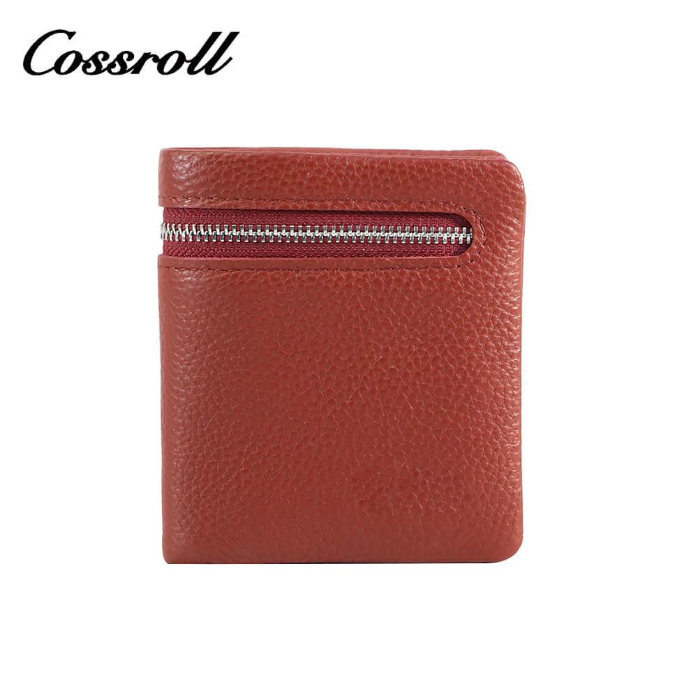 Genuine Cowhide Leather Bifold Short Wallets