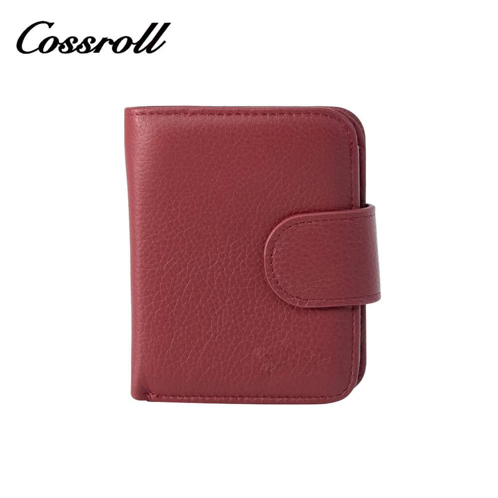 Cossroll Leather Cowhide Leather Bifold Short Wallets Wholesale