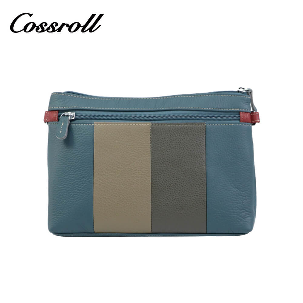 Cossroll Muticolor Zipper Crossbody Leather Bag Manufacturer