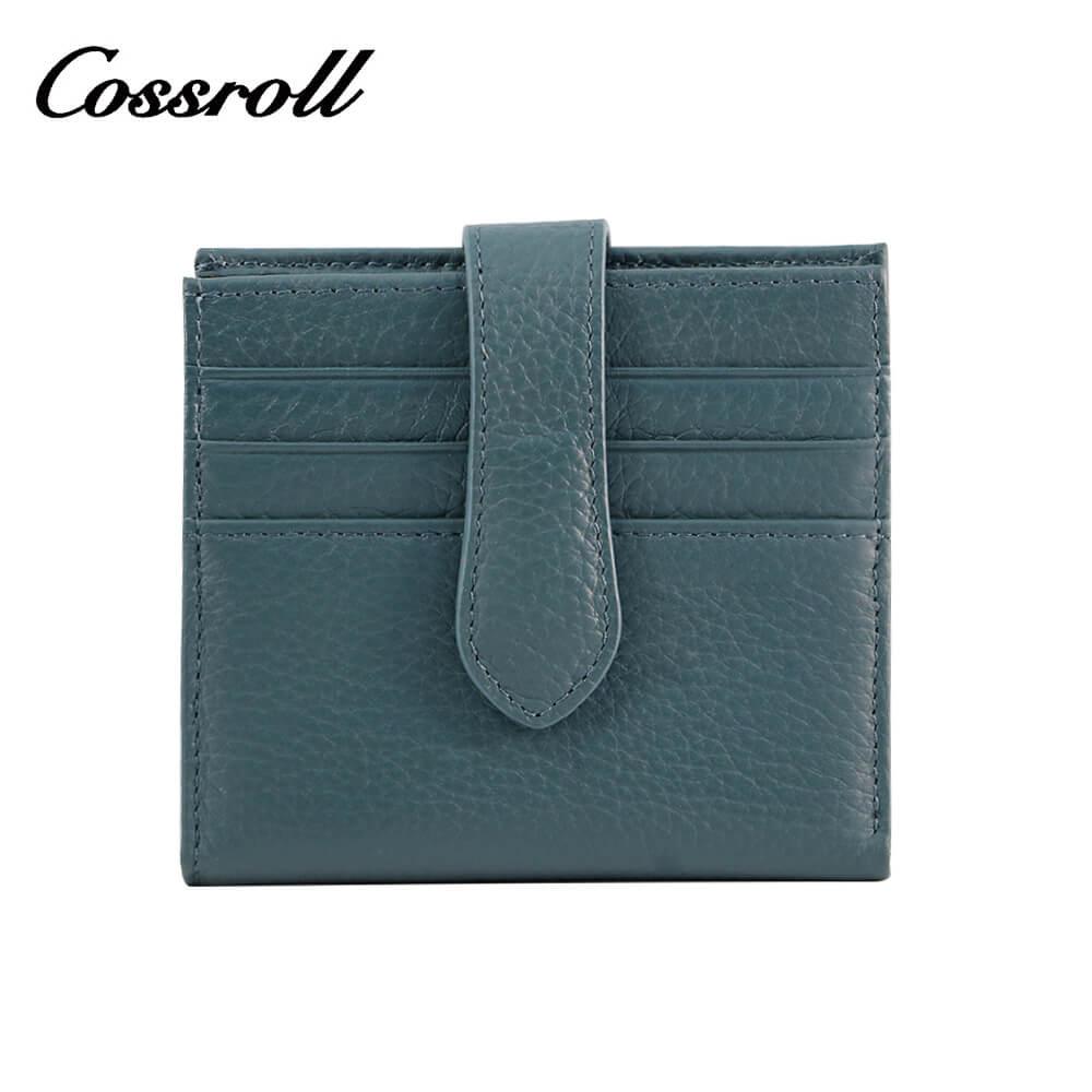 Cossroll Bifold Genuine Leather Short Card Wallets Wholesale