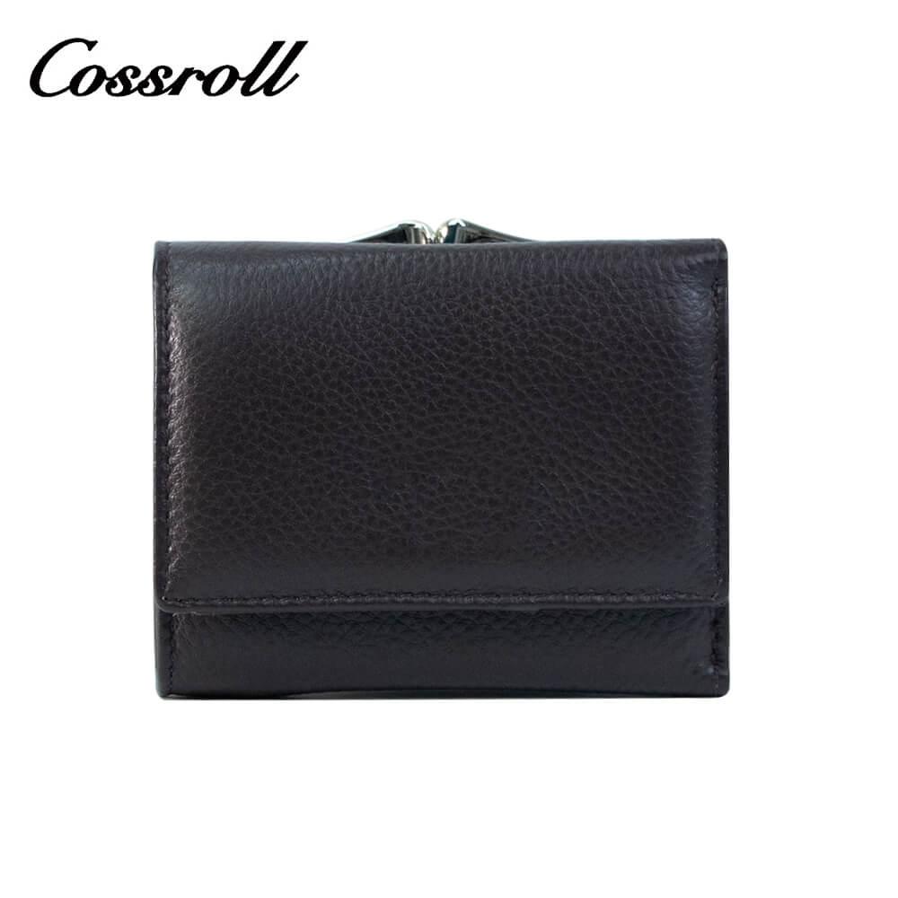 Genuine Leather Bifold Short Wallets For Ladies