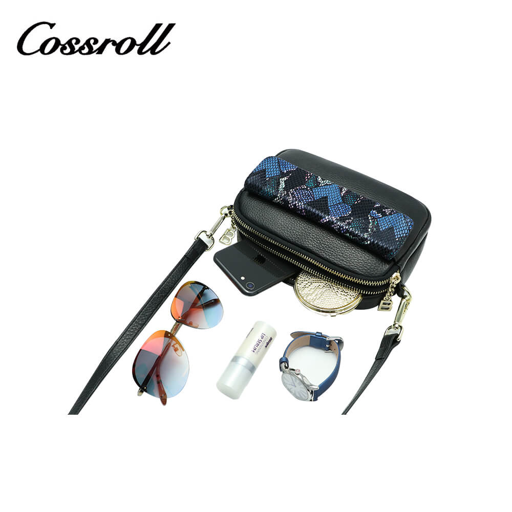 Cossroll Zipper Crossbody Genuine Leather Bag Manufacturer