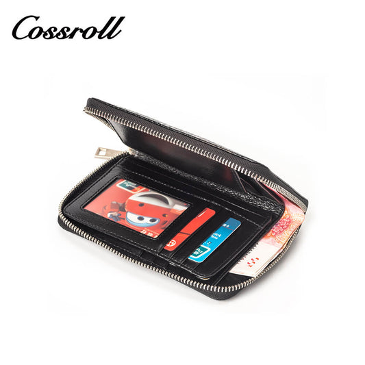 Short Zipper Crocodile Genuine Leather Wallet Manufacturer