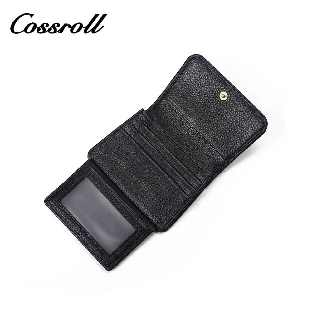 Mini Lychee Cowhide Leather Wallet Manufacturer