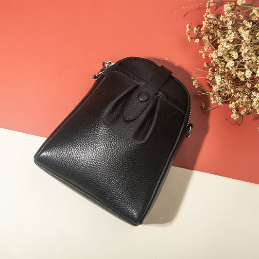 Cossroll Cowhide Leather Crossbody Phone Messenger Bag Manufacturer