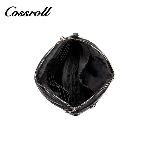 Cossroll Minimalist Lychee Crossbody Genuine Leather Bag Manufacturer