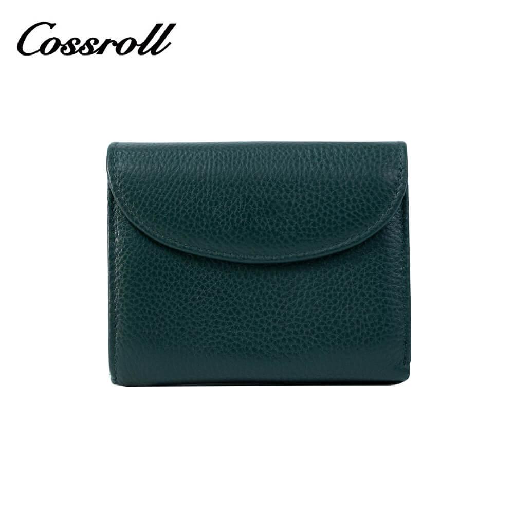 Genuine Cowhide Leather Bifold Short Wallets