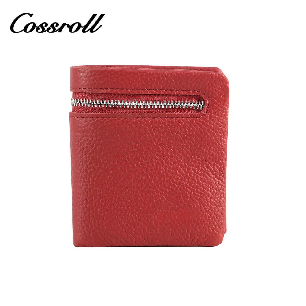 Genuine Cowhide Leather Bifold Short Wallets