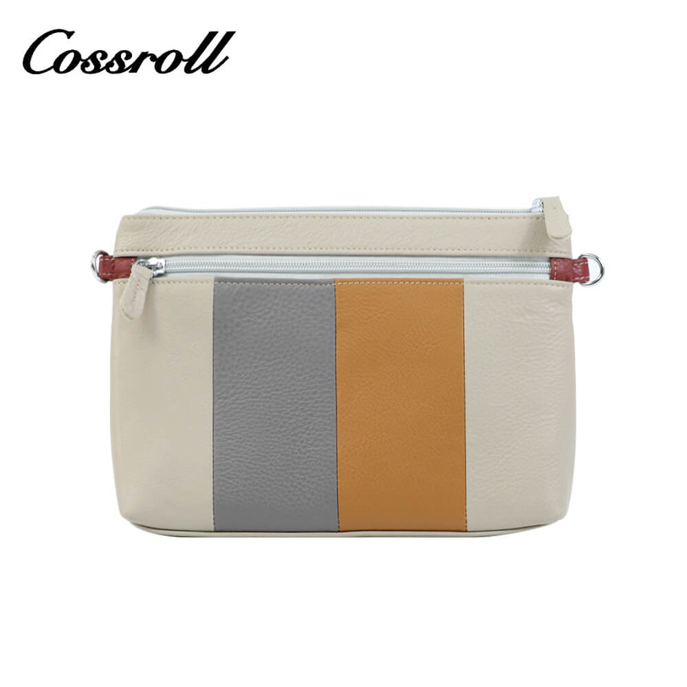 Cossroll Muticolor Zipper Crossbody Leather Bag Manufacturer