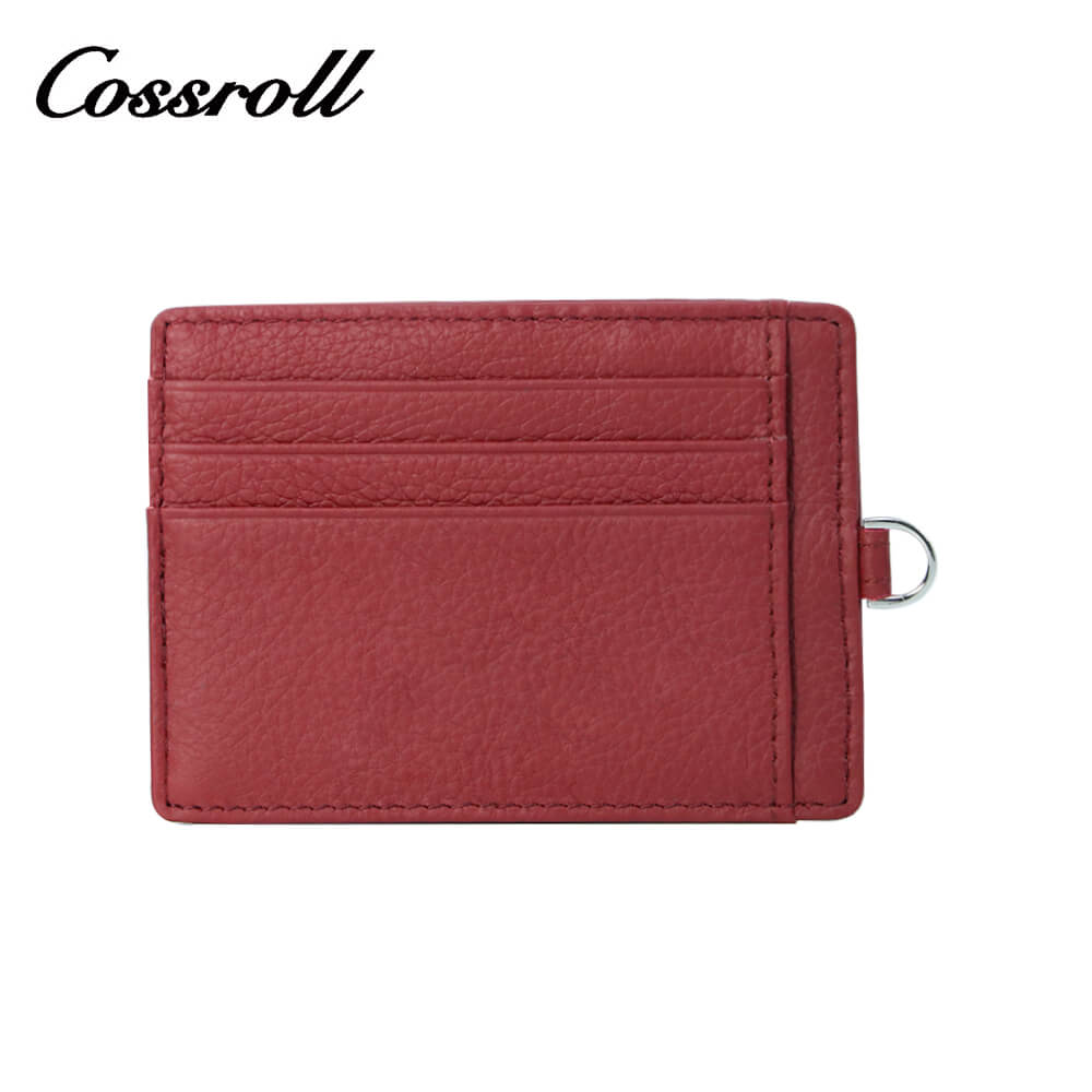 Unisex Leather Mini Card Holder