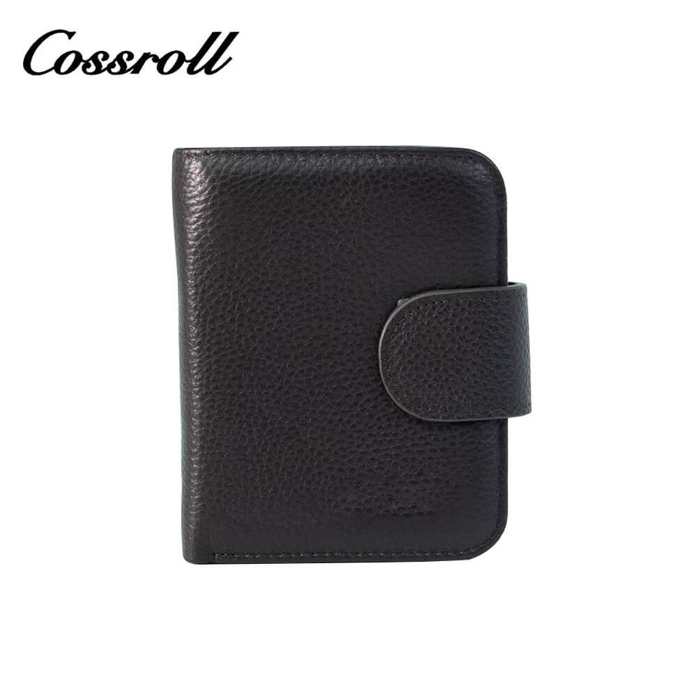 Cossroll Leather Cowhide Leather Bifold Short Wallets Wholesale