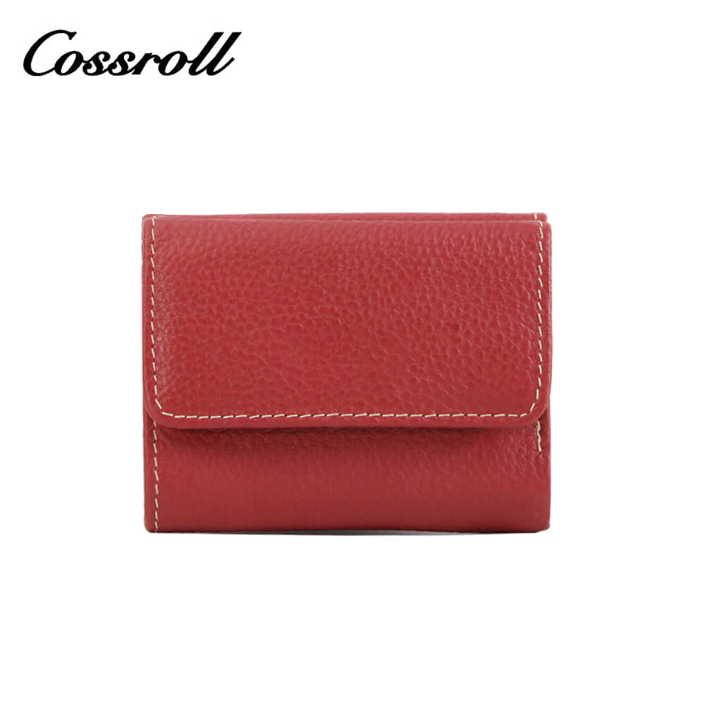 Cossroll Unisex Leather Bifold Short Wallets Wholesale Manufacturer