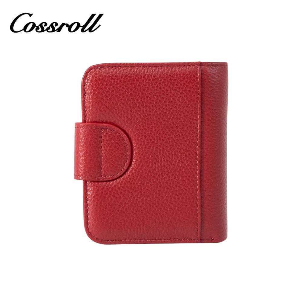 Cossroll Leather Cowhide Leather Bifold Short Wallets Wholesale