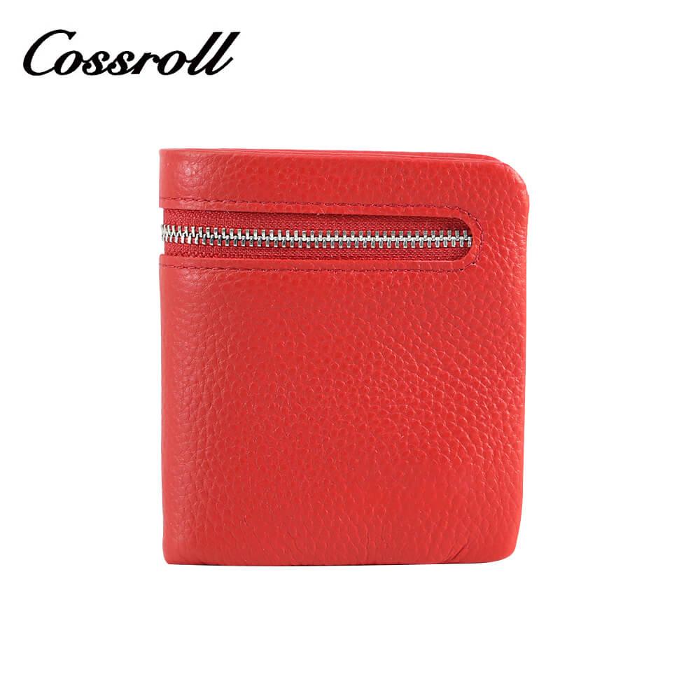 Genuine Cowhide Leather Bifold Short Wallets