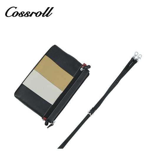 Cossroll Muticolor Zipper Crossbody Leather Bag Manufacturer