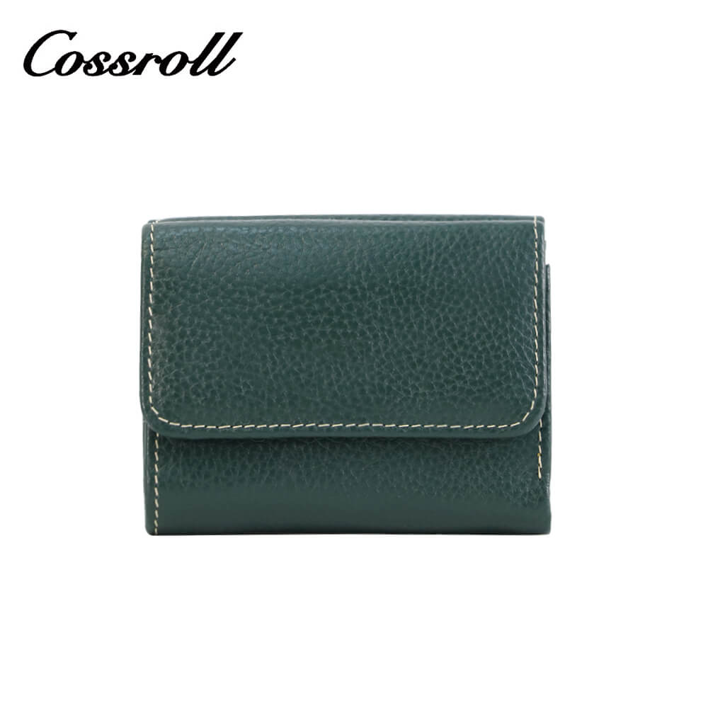 Cossroll Unisex Leather Bifold Short Wallets Wholesale Manufacturer